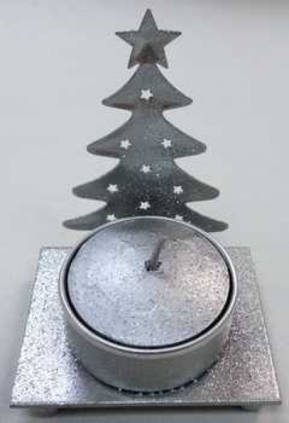 Kerzenständer Tännlein, 1er, silber